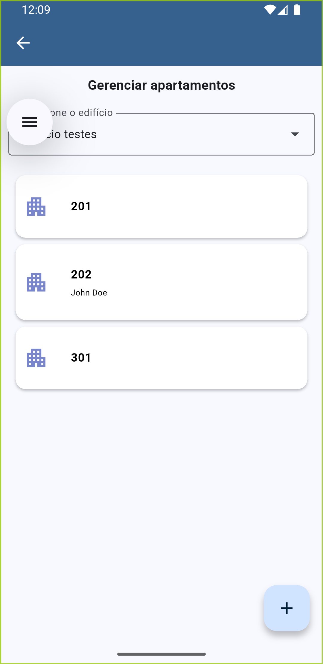 Gestão de apartamentos